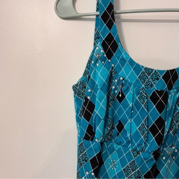 Voodoo Vixen Sleeveless Square Neck Pin‎ Up Dress Small - Picture 2 of 10